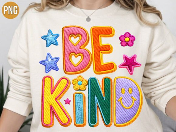 Be Kind Groovy Embroidery Patch PNG Review: A Designer’s Take