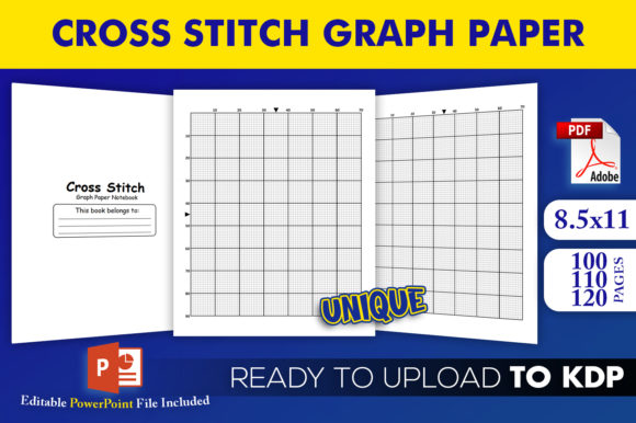 Cross Stitch Graph Paper KDP Interior Review for Personalized Gifts