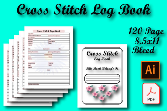 Cross Stitch Log Book for Personalized Embroidery Gifts