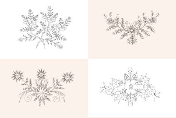 Flower Drawing Embroidery Element Set Review for Craft Fair Success