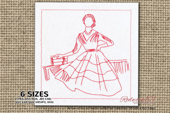 Girl with Books Embroidery Design Review for Craft Fair Success