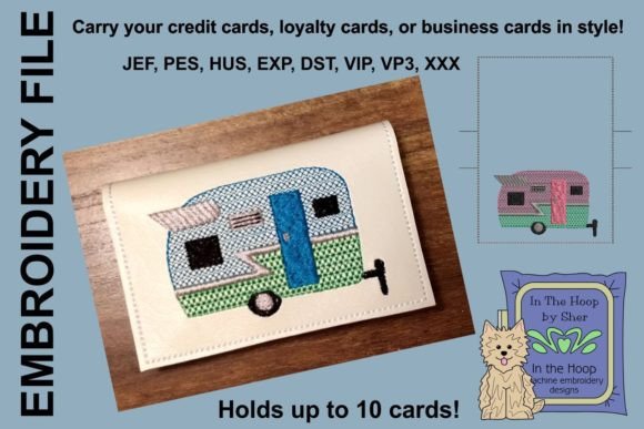 Happy Camper Credit Card Wallet: A Seasonal Embroidery Design Review