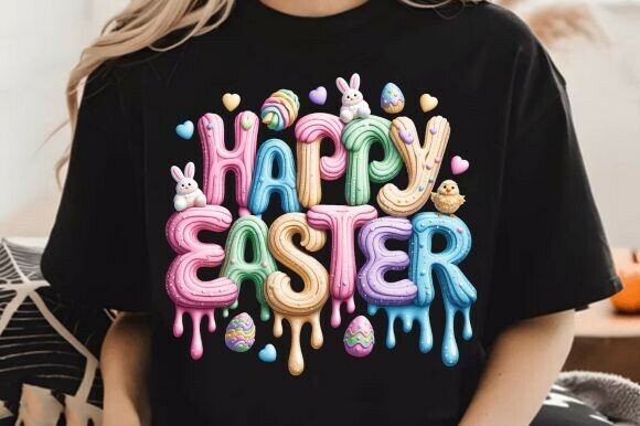 Happy Easter PNG, Faux Embroidery Png Review for Real Projects