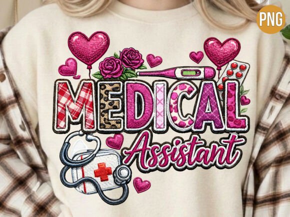 Medical Assistant Embroidery Patch PNG Review for Personalized Gifts