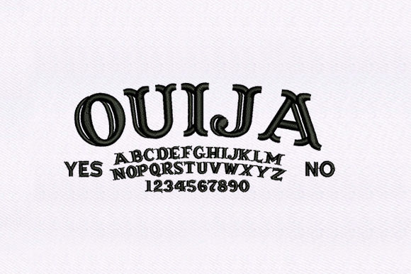 Ouija Board Text Design Review: A Spooky Yet Stylish Embroidery Asset