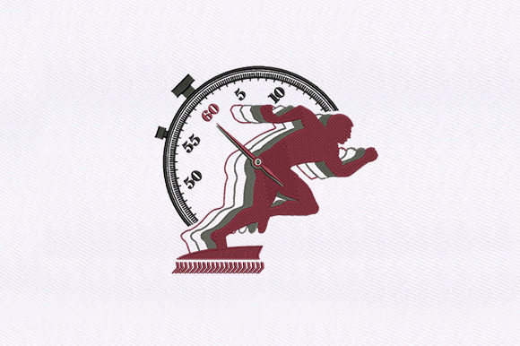 Racing Against Time: A Versatile Embroidery Design for Boutique Apparel