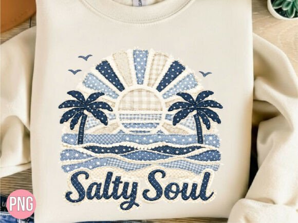 Salty Soul Beach Ocean Embroidery PNG Review for Seasonal Creations