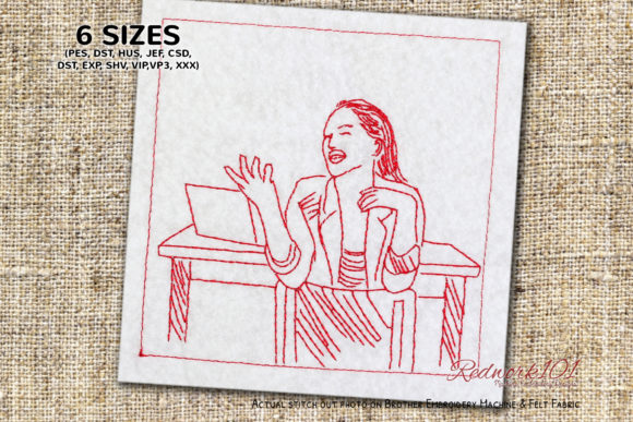Teacher Teaching in Classroom Embroidery Review