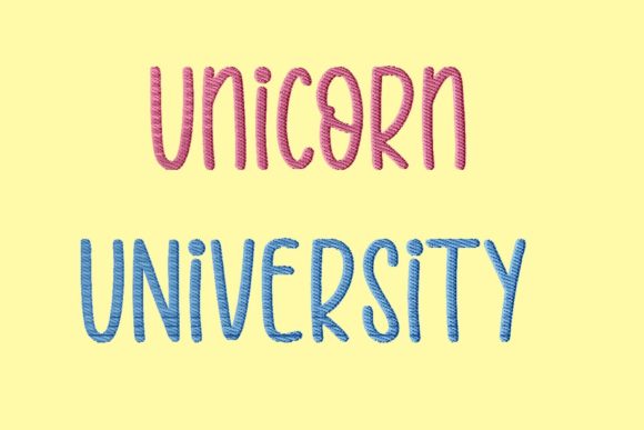Unicorn University: A Playful Embroidery Design for Personalized Gifts