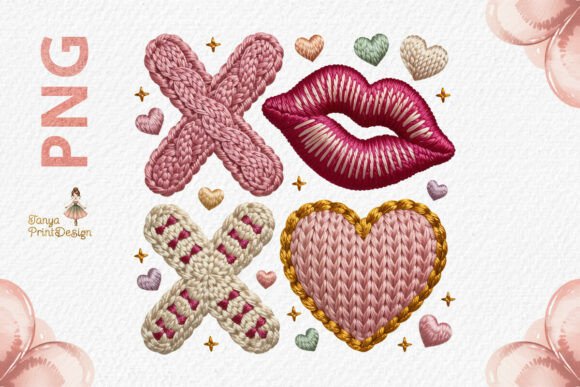 Valentine Knit XOXO Embroidery PNG Review for Boutique Sweatshirts